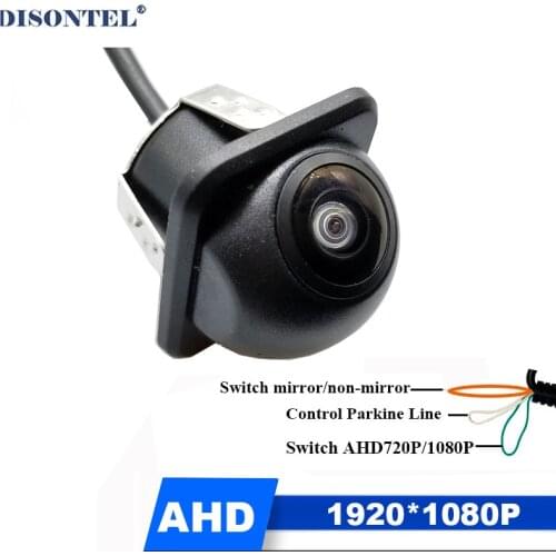 Real 170 Degree Fisheye auto camera Waterproof car Front side Rear View Camera Night Vision Parking Camera with 20.5mm drill