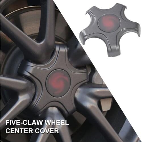 4pcs Car Carbon Fiber Wheel Center ABS Hub Cap Cover Protection Rim Cap for Tesla Model 3 Auto Styling car Accessories CenterCap