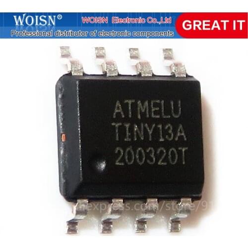 5PCS ATTINY13A-SSU ATTINY13A SOP8 SOP TINY13A SMD new original In Stock