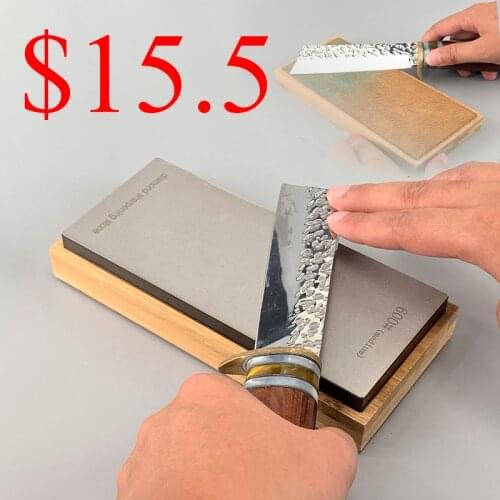 600 2000# Professional Sharpening Stone Double-sided Diamond Plate Whetstone Set Sharpen Grinder Knife sharpener Polishing Paste