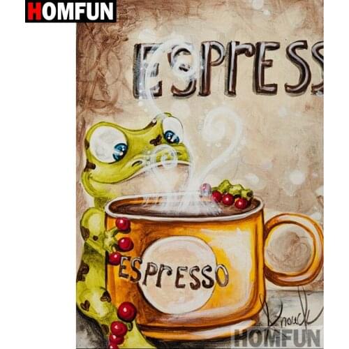 HOMFUN Full Square/Round Drill 5D DIY Diamond Painting "Animal frog" Embroidery Cross Stitch 5D Home Decor A00620