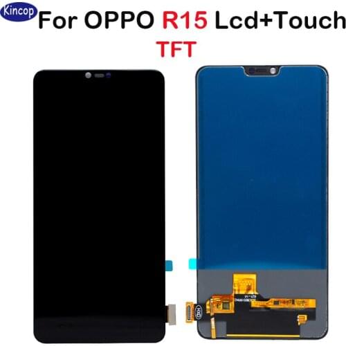 TFT Black Screen for OPPO R15 LCD Display with Screen Touch Digitizer Spare Parts replacement