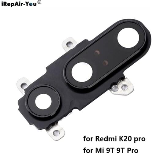 Original Back Rear Camera Glass Lens with Frame Replacement For Xiaomi Mi 9T 9T Pro / Redmi K20 Pro