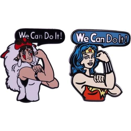 DZ151 Inspire Hard Enamel Pins Badge Backpack Collar Lapel Women Men Fashion Anime Jewelry