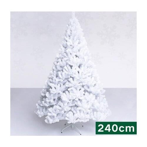240cm Christmas tree white 2.4m artificial Christmas tree merry Christmas decorations for home Christmas ornaments