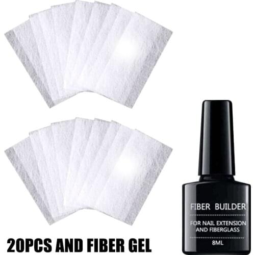 Nail Extension Fiberglass Set Strong Adhesion Acrylic Tips Home Salon Manicure Tool NOV99