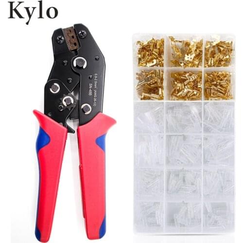 SN-48B DuPont Terminals Crimp Pliers Crimping Tools Kit for 2.8/4.8/6.3 VH3.96/Tube/Insulation Terminals Electrical Clamp Tools