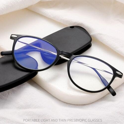 New Anti-Blue Light Computer Reading Glasses Thin Portable fashion Hyperopia Eyeglasses Men Women Magnifying Presbyopic Eyewear