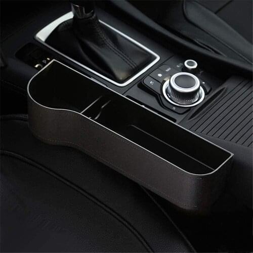 Car Seat Gap Organizer, Multifunctional with Cup Holder, Storage Box, NOT FIT Central Console Lower Than The Seat