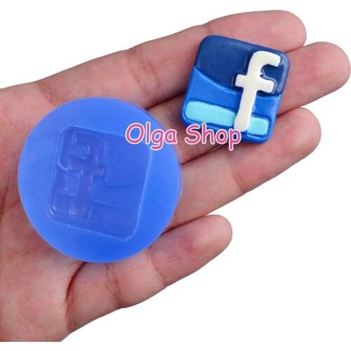 PYL851 24.2mm x 22.7mm Denoter Silicone Mold Fondant Cake Decoration Candy Resin Clay Earrings Necklace Craft Soap Candle