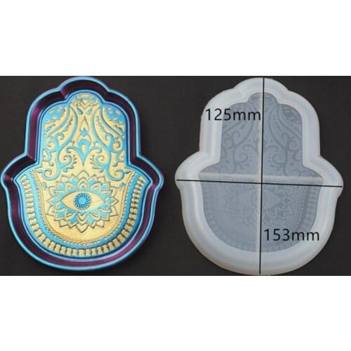 DIY Epoxy Resin Mould Hand Craft Making Dish Silicone Mirror Mold Accessories