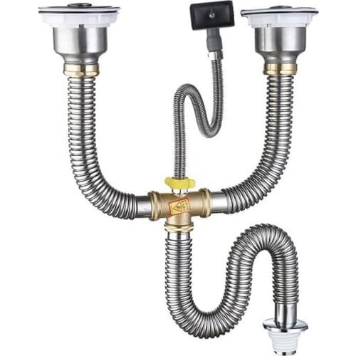MTTUZK stainless steel Kitchen Sink Drain Sink filter Drainer Sink with overflow Drainer + drain pipe Kit