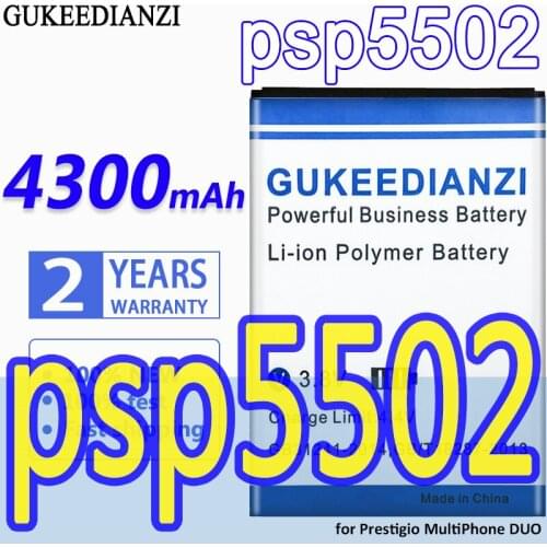 High Capacity GUKEEDIANZI Battery 4300mAh for Prestigio MultiPhone DUO psp5502
