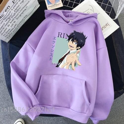 Janpanese Anime Rin Okumura Blue Exorcist Hoodie Cartoon Print Hoody Men Women Unisex oversize Sweatshirts Printing Hoodies