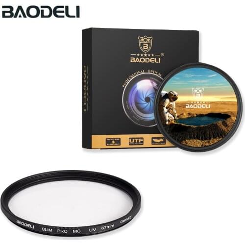 BAODELI MC UV Filter 49 52 55 58 67 72 77 82 Mm For Camera Canon Lens Eos M50 90d 600d Nikon D3200 D3500 D5100 D5600 Sony A6000
