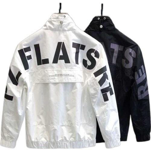 Spring and autumn functional style street reflective tide brand net red ins stand collar jacket mens trend social spirit coat