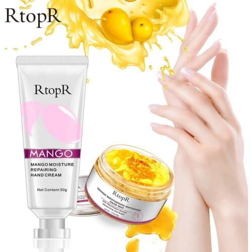Mango Moisturizing Hand Wax Whitening Skin Bright Moisturizing Hand Mask and Whitening Face Care Anti-aging Serum Hand Cream