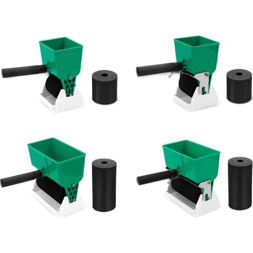 3/6 inch Paint Buckets Manual Glue Applicator Roller Portable Handheld Gluer with 2 Wheels for Home Woodworking Painting Tools
