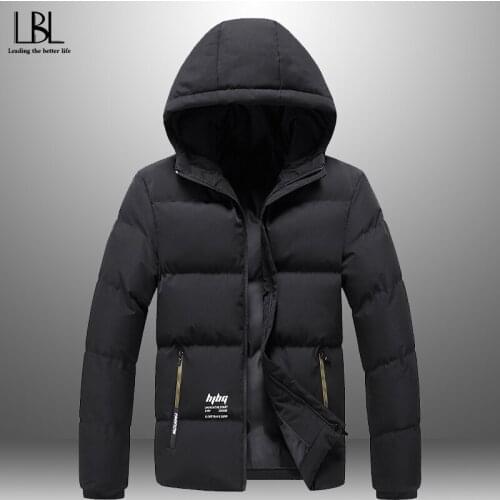 2020 New Wind Proof Winter Jacket Men Hoodied Men Warm Winter Coat Men Thicken Zipper Solid Mens Jackets Outwear New Season