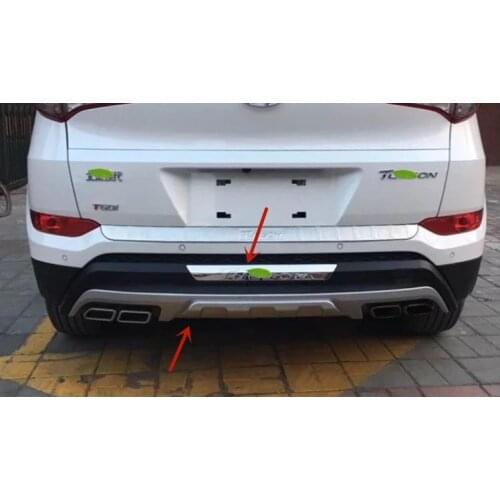 For Hyundai Tucson 2005-2018 High-quality ABS Engineering Plastics Front and rear bumpers Scratch protection Car styling