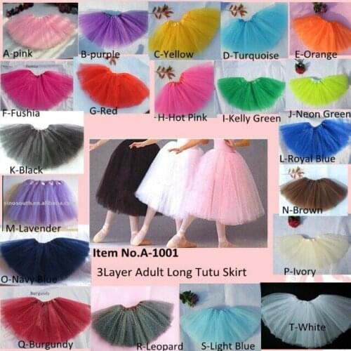 Woman Ballet Dance Tutu Skirt Adult Classic Tulle Tutus Long Skirt Wholesale By EMS