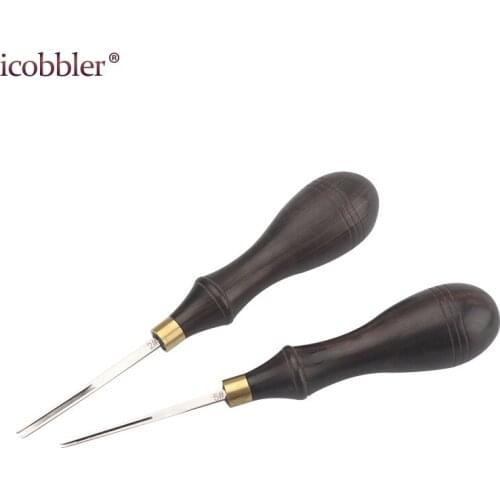 1pcs Leather Making Tool Leather Edge Stitching Groover Crease Pricking Hand Craft DIY Craft Leather Groove Cutter LeatherCraft
