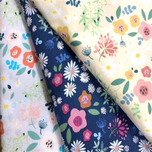 150cm width kimono fabric flower print cotton Fabric Cloth dress skirts Garments Crafts Accessories BH10-17