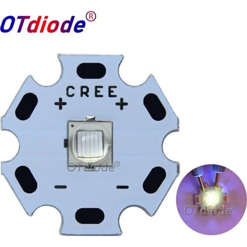 1PCS Epileds 5050 XML XML2 T6 10W UV Purple 365nm 370nm Led Emitter Lamp Light 3.4-3.8V 2800mA for UV flashlight light diode DIY