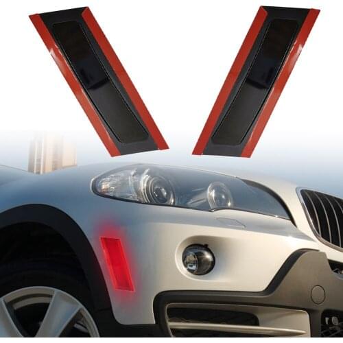 2Pcs/Set Car Black Front Bumper Side Marker Light Reflector 63217162547 Fit For BMW X5 E70 2007 2008 2009 2010 63217162548