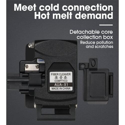 2020 new AUA-X1 High-precision fiber cleaver with waste fiber box, fiber optic cable cutter, fiber fusion splicer cutter