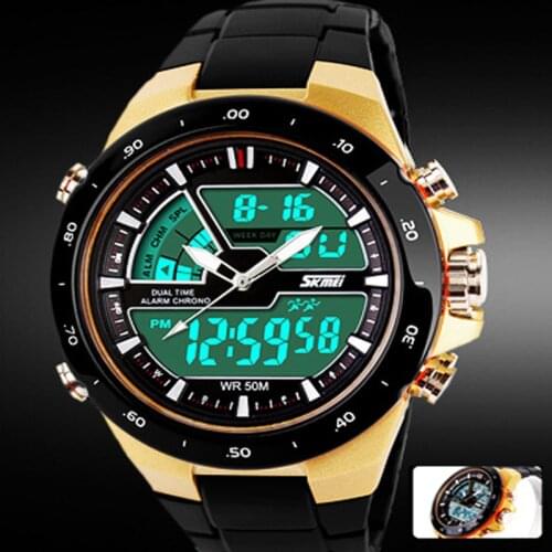 Skmei Men Sport Watches Military Casual Sports Mens Watch Quartz-watch Waterproof Silicone Clock Male S Shock Relogio Masculino