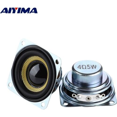 AIYIMA 2Pcs 40MM Full Range Mini Speakers 4 8 Ohm 5W Home Theater Loudspeaker Moisture-proof Fog-proof Sound Audio Speaker