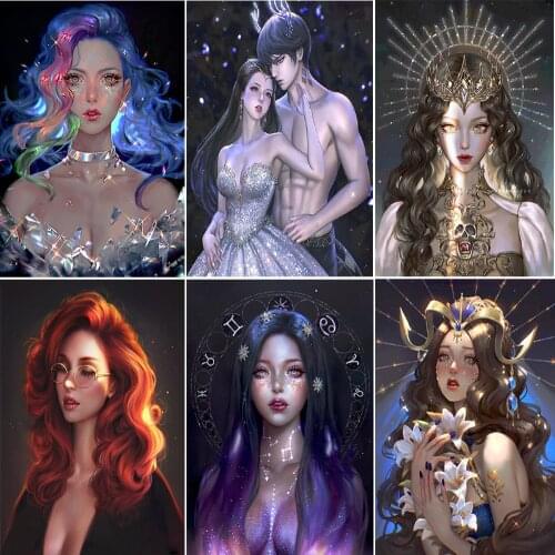 Diamond Painting 5D DIY Illustration Shiny Fairy Princess New Square/Round Mosaic Cross Stitch Set Home Decoration Painting