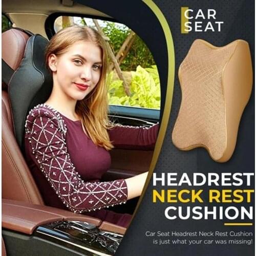 Car Neck Headrest Pillow Cushion Auto Seat Head Support Neck Protector Seat Neck Rest Memory Cotton Car Interior Accessories