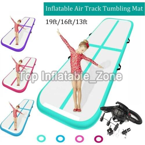 Free Shipping Free Pump Gymnastic Mat 3*1*0.1M/3*1*0.2M Inflatable Air Track/Air Floor/Tumbling Mat Track Cheap Bouncing Mat