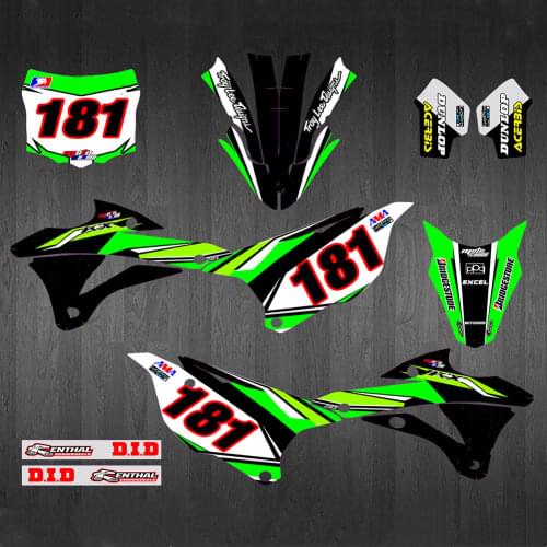 Free customized Motorcycle 3M Graphics DECALS STICKERS Kits For Kawasaki KX100 KX85 2014 2015 2016 2017 2018 2019 KX 85 KX 100