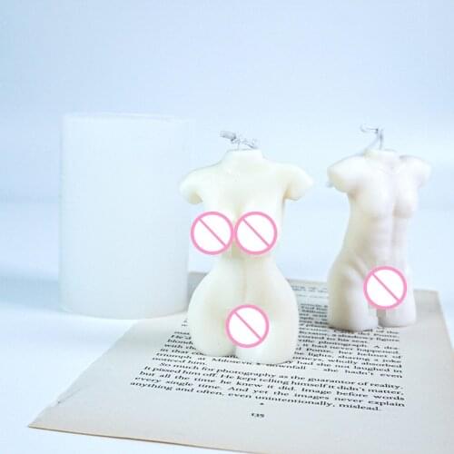 Human Body Silicone Mold Female Body Candle Mold Male Female Human Shape Aromatherapy Plaster Mold Diy Cake Decorating
