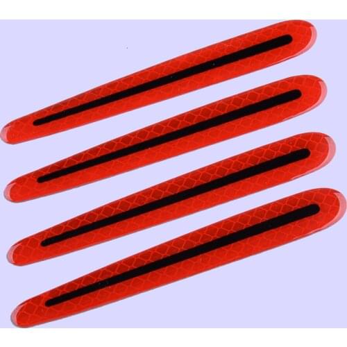 CITALL Universal 4Pcs 3D Anti Scratch Strips Car Door Handle Protective Film Reflective Sticker