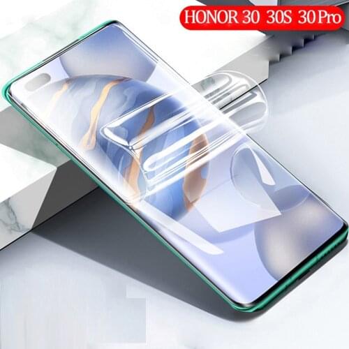 Hydrogel Film For Huawei Honor 30 20 10 Lite V30 Pro View 20 V20 30S 20S Screen Protector For Honor 30 Pro Soft Film Not Glass