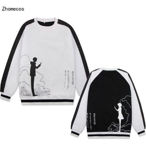 Cotton Unisex Anime Your Name Spring Hoodies Costumes Cosplay For Woman Man Pluz Size