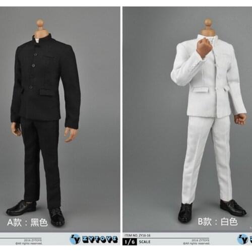 1/6 Scale Costume Male Chinese Tunic Suits Tang Suit Clothing Set For 12 inches Action Figure Body Doll Accessories ZY16-16