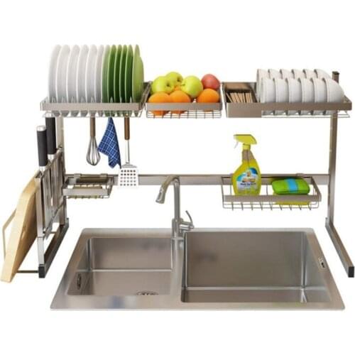 Kitchen Storage Racks Holders Stainless Steel Drying Bowl Sink Rack Organizer Kitchen Tools Shelf