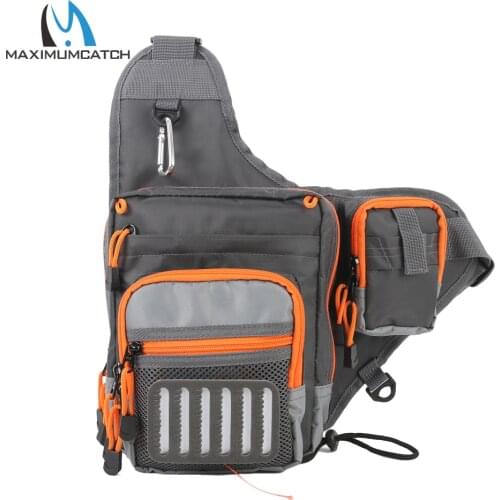 Maximumcatch 23*21*8.5 cm Freshwater Fishing Lure Tackle Bag Pack BackPack Crossbody Sling Bag