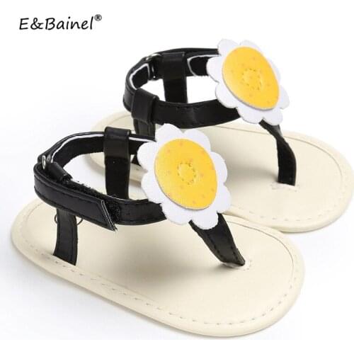 Infant Summer Newborn Baby Shoes For Girls Sunflower Design 3 Colors Toddler Girl Soft Soled First Walkers 0-18M Baby Moccasins