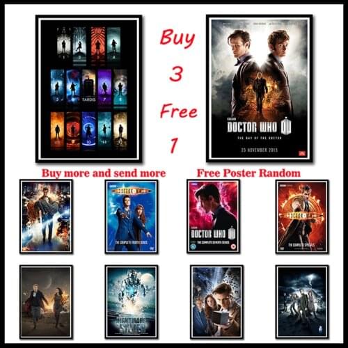 Doctor Who TV Series Coated paper Poster Wall Pictures For Living Room Decor Frameless