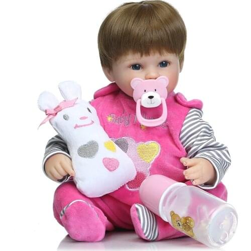 1PC New Dummy Pacifier For Reborn Baby Dolls With Internal Magnetic Accessorie sucette clip personnalise speen knuffel baby new
