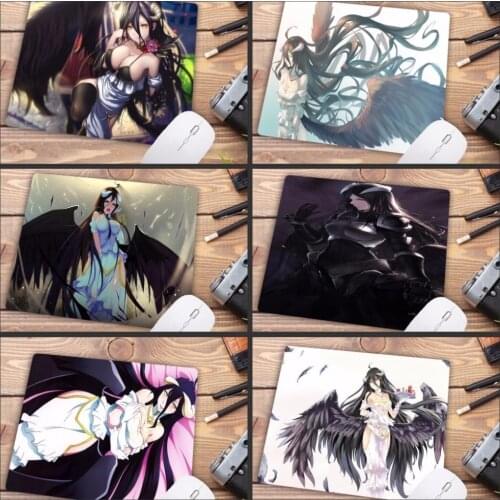 Mairuige Promotion Russia Anime Overlord Rubber mat DIY Carpet Top Selling Non-Slip small Size Gaming mouse pad Gamer 22X18CM