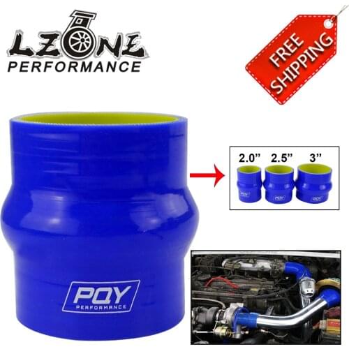 Blue & Yellow 2.0" 51mm / 2.25'' 57 mm 2.5" 64mm / 3.0" 76mm Hump Straight Silicone Hose Intercooler Coupler Tube Pipe