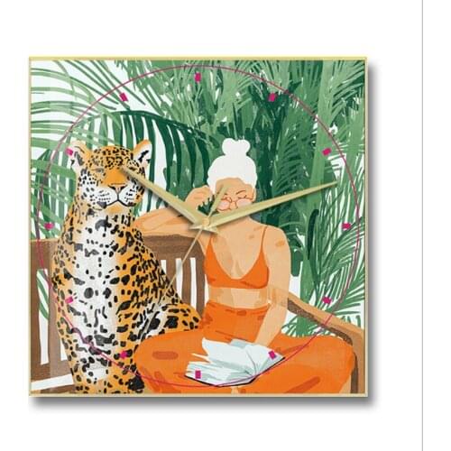 Modern Art Frane Wall clock Luxury Wall Clock Large Size Bedroom Clock Modern Design For Home Metal Frane