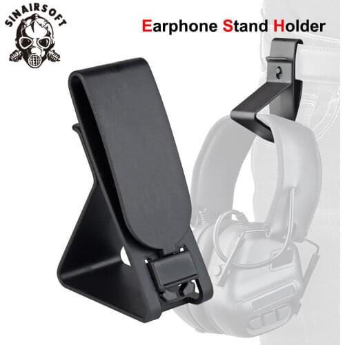 Tactical IPSC Earphone Stand Holder Suitable For MOEEL Waist Walker IMPACT MAS Peltor Hunting Shooting Military Accessories
